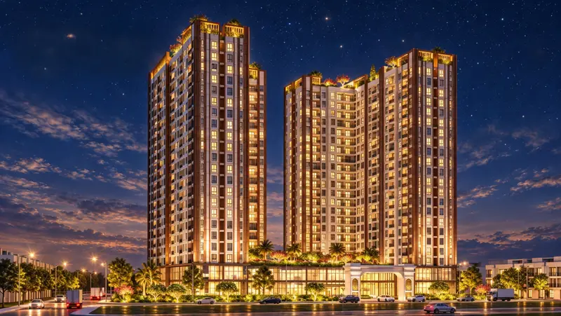 Mặt tiền dự án dưới trời sao